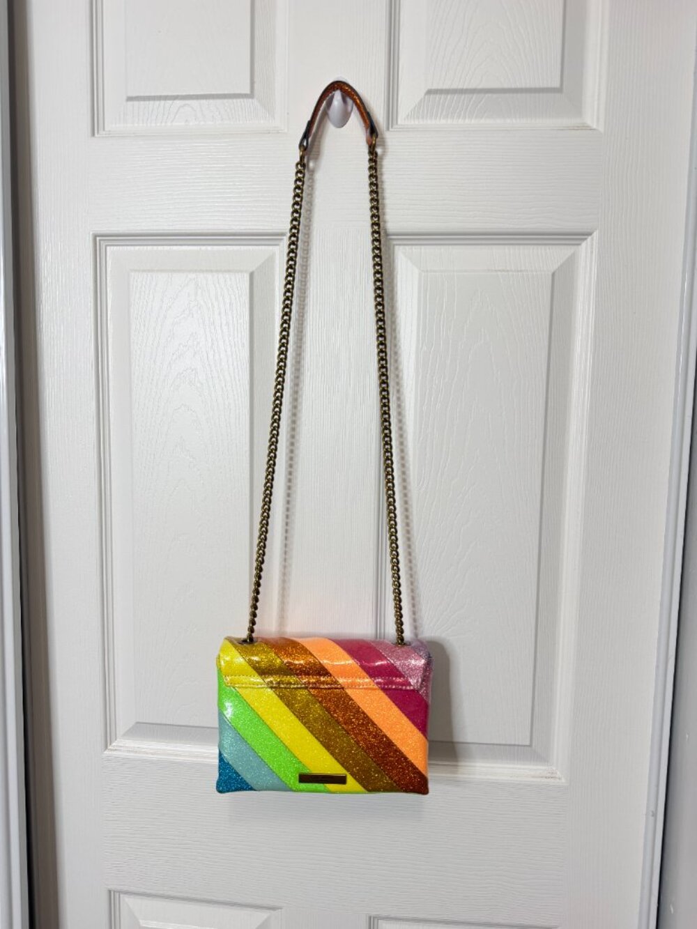 Kurt Geiger Kensington Glitter Rainbow Bag - Picture 6 of 10